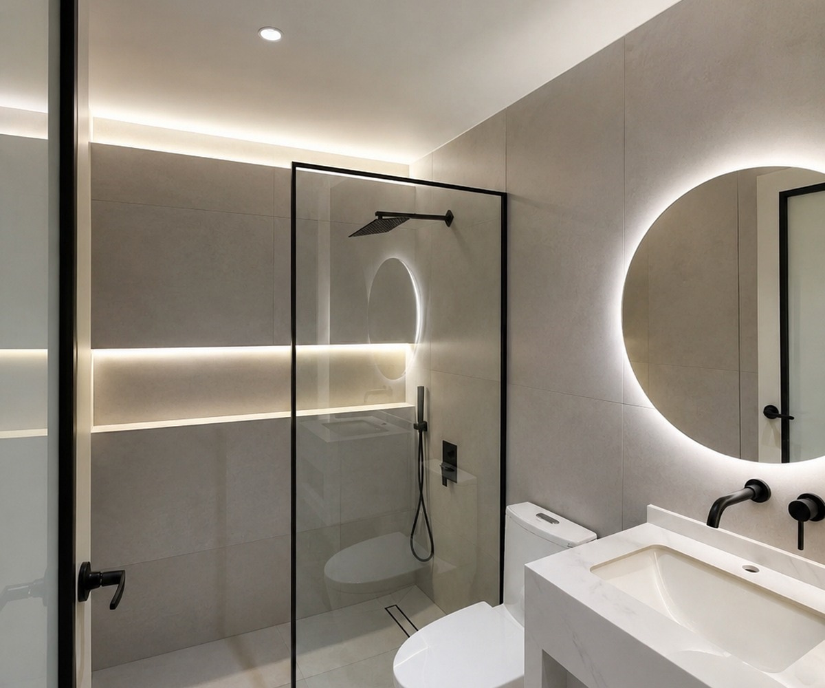 Baño terminado luego de remodelación